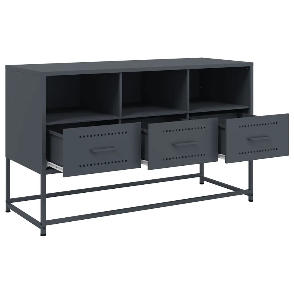 Mobile TV Antracite 100,5x39x60,5 cm in Acciaio