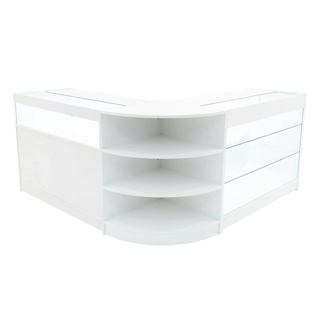Set Banconi LED Bianco Demeter K1200 B1200 LM60 Vetrina Negozio con Serratura