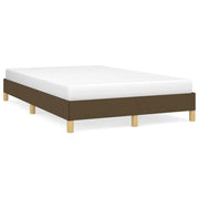 Letto matrimoniale | Letto per adulti | Giroletto senza Materasso Marrone Scuro 80x200 cm in Tessuto