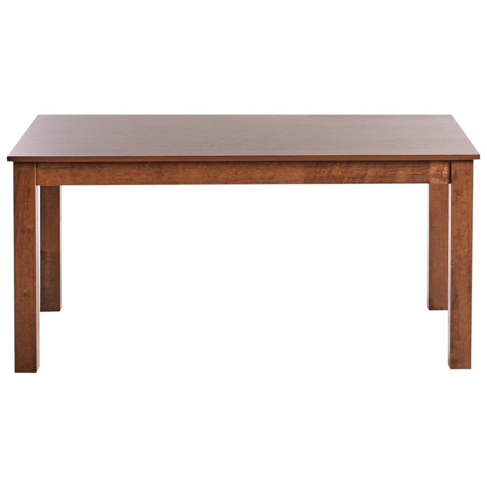 Tavolo da pranzo allungabile in legno di frassino scuro MDF Rubber Wood 160/240 x 90 cm Gambe in legno Piano rettangolare impiallacciato