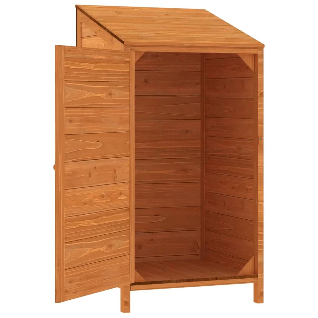 Casetta da giardino 55 x 52 x 112 cm in legno massello di abete marrone 02_0044050