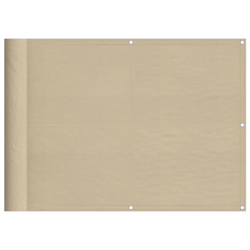 Paravento da Balcone Beige 75x1000 cm 100% Poliestere Oxford 4000174