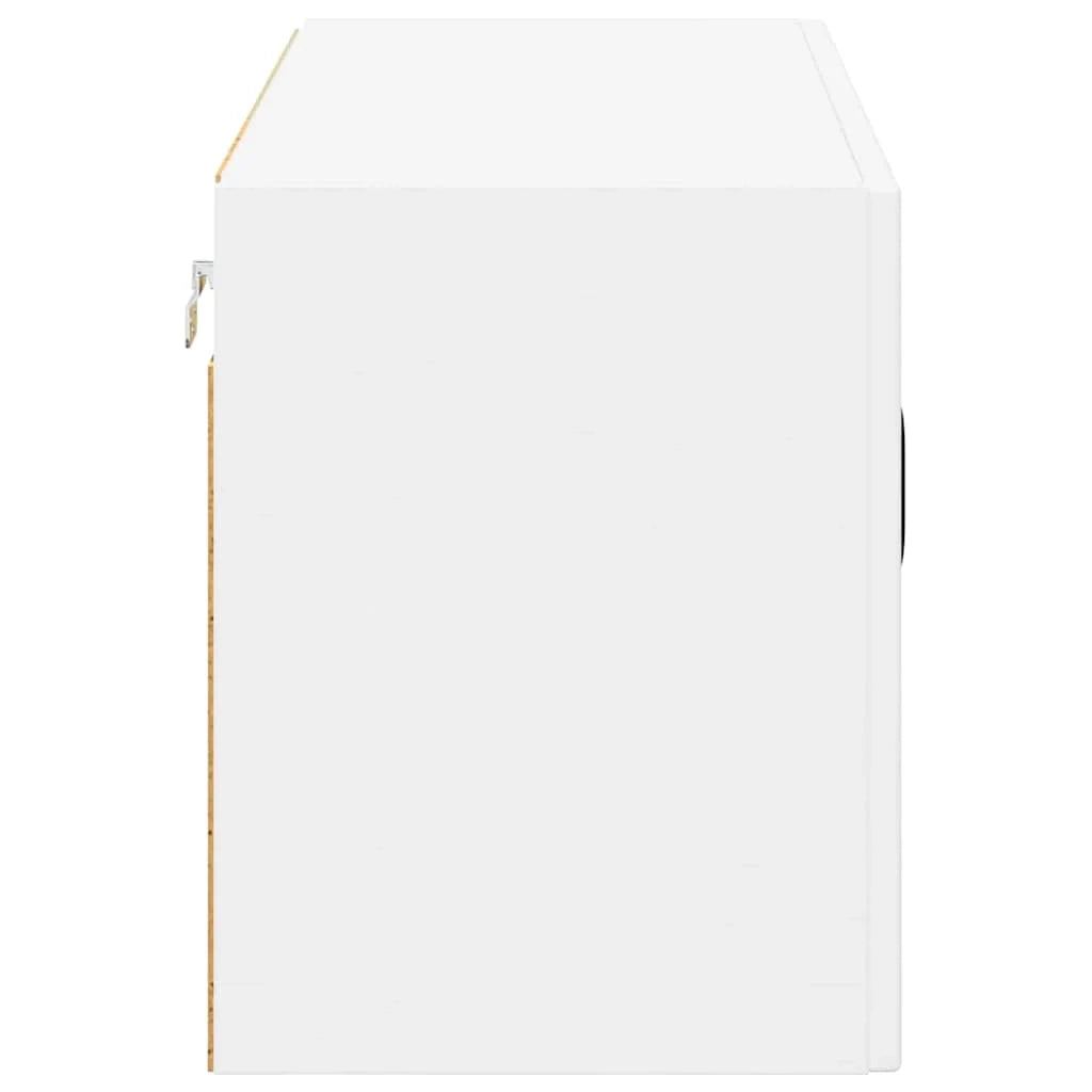 Mobile da cucina moderno con pratico spazio contenitivo 80 x 31 x 40 cm legno composito bianco 02_0053963