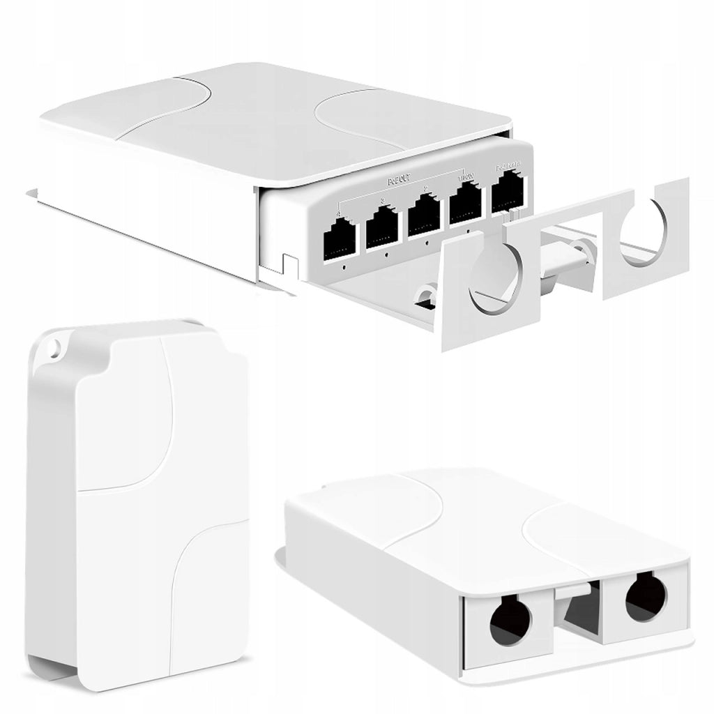 Ripetitore PoE Esterno NetExtender POE5X – 5 Porte RJ45 | 10/100 Mbps | 4x15W | IP55 | Per Telecamere e Access Point