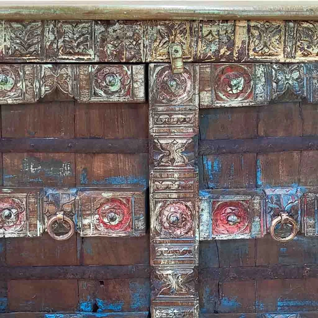 Credenza in legno fatta a mano 117x50x87h cm