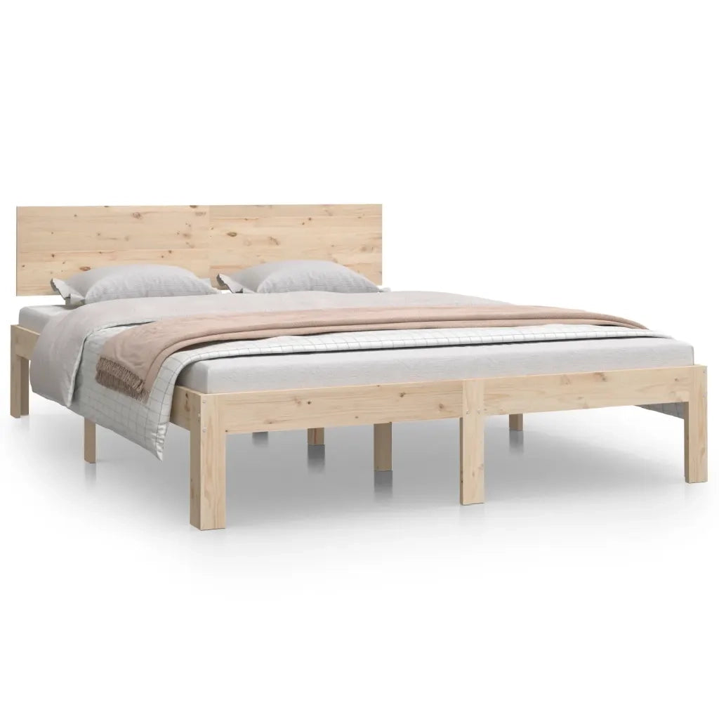Giroletto-Struttura Letto in Legno Massello 135x190 cm Double 384981