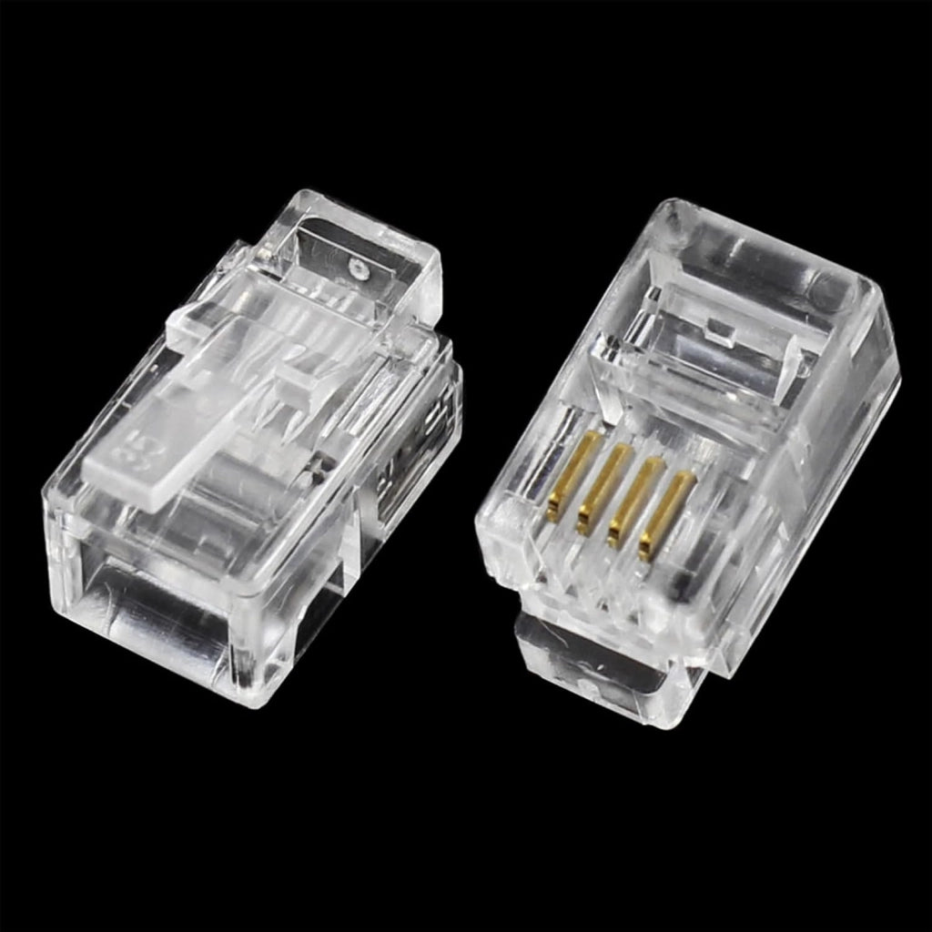 100 PEZZI CONNETTORE LAN CAT5 8 POLI ETHERNET PLUG LAN RJ45 NETWORK INTERNET