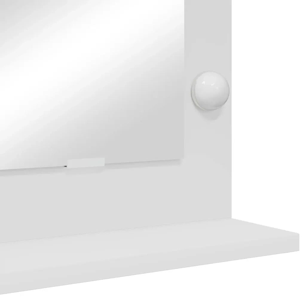 Specchio da Vanità Rettangolare Bianco 100 x 55 x 18 cm 868301