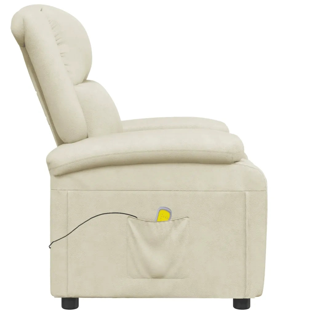 Poltrona Massaggiante Crema in Similpelle 344182