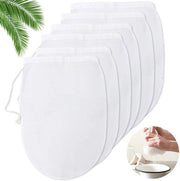 Set di filtri per latticini, set di 6 filtri, adatti a latticini di noci, succhi di frutta, latte di soia, caffè, succhi di verdura, in nylon, lavabile, 6 pezzi.