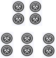 Sticker di Buon Fortuna 10 pezzi - Diametro 5cm - PVC idrorepellente - Adesivo forte - Adatto per auto e decorazioni