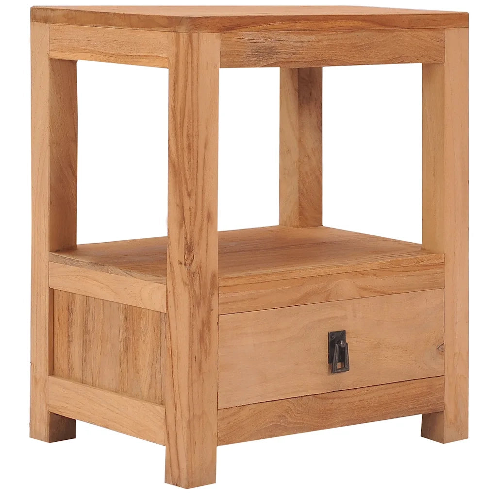 Comodino 40x30x50 cm in Legno Massello di Teak cod mxl 30913