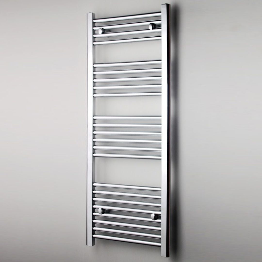 Termoarredo cromato bagno in acciaio calorifero termosifone scaldasalviette *** misure h1120xl500xi450 21 tubi, pezzi 1