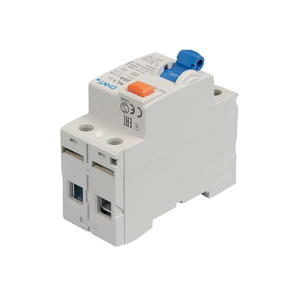 Interruttore differenziale bipolare puro tipo ac 30ma chint serie nl1-63 *** ampere 25 ampere, confezione 1