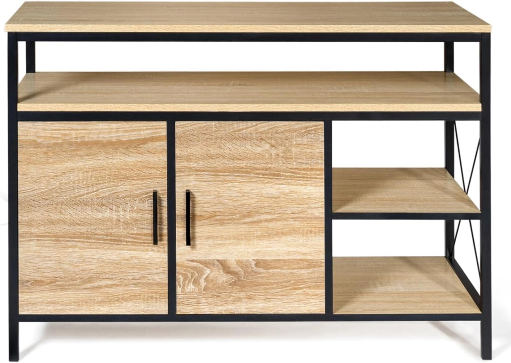 Credenza bassa DETROIT a 2 ante, design industriale