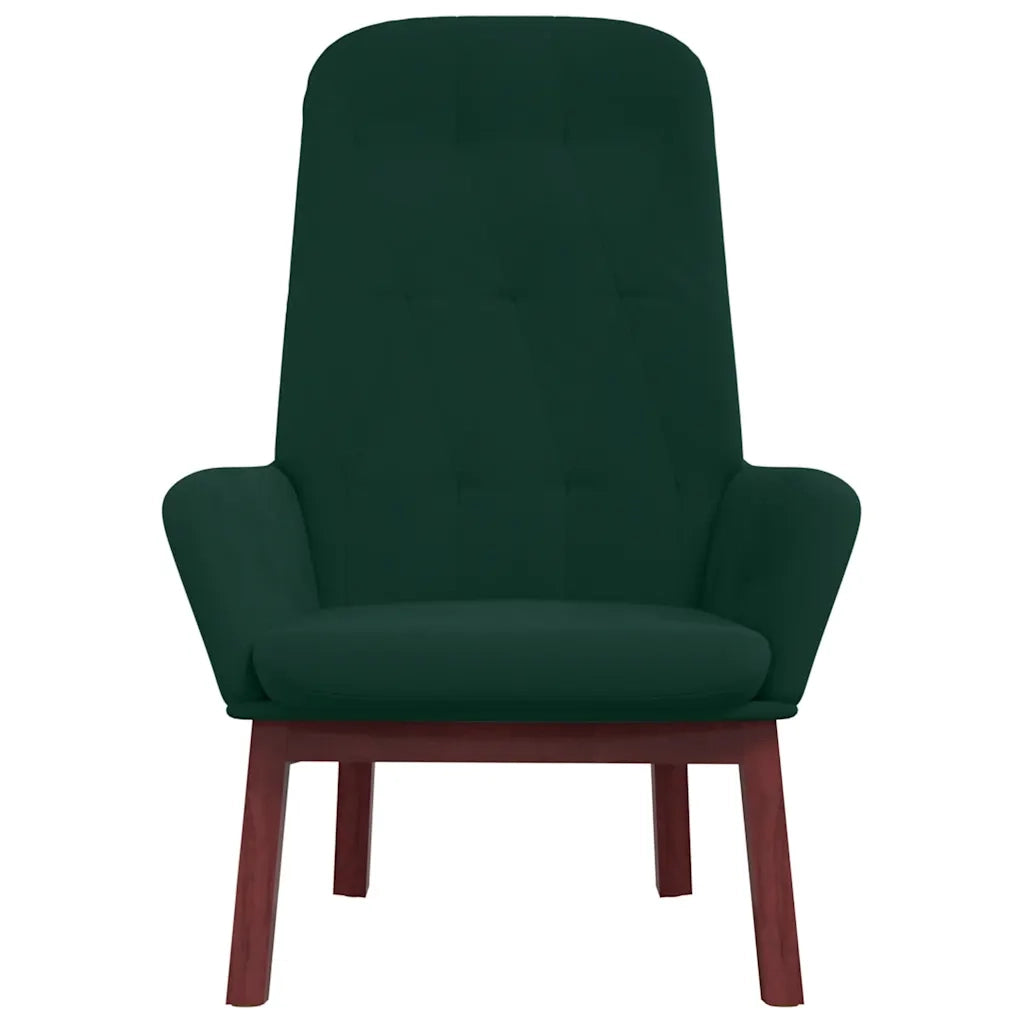 Poltrona Relax Verde Scuro in Velluto 341220