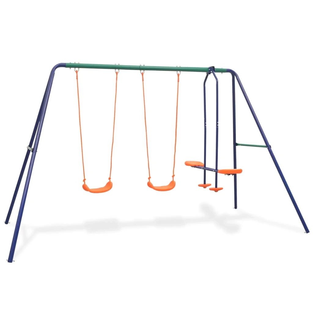 Altalena 324 x 155 x 182 cm con 4 posti arancione 02_0004963