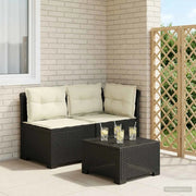 Divano da Giardino a 2 Posti con Cuscini Aspetto Rattan PP 8011940