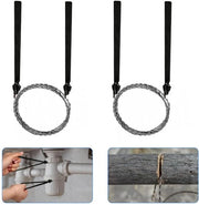 Zaag a mano per legno da 60 cm - Filo in acciaio inossidabile - Manico ergonomico - Ideale per camping - Durevole e resistente - Zaag per emergenza