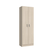 Aragorn, Armadio Multiuso 2 Ante 3 Ripiani, 59x180h cm Marrone Rovere