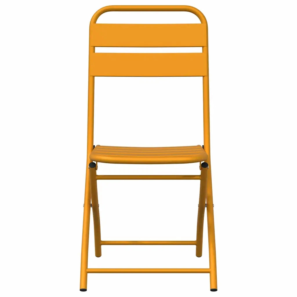 Sedia Pieghevole da Giardino 2 pz | Sedie da Esterno Senape 42 x 52 x 82cm