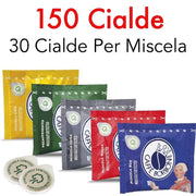 150 CIALDE ESE 44 CAFFE BORBONE MIX DEGUSTAZIONE MISCELA ROSSA BLU NERA ORO DEK