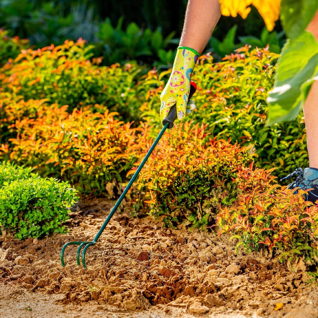 KADAX Coltivatore manuale per terreno, allentatore per giardino, 63 cm, artigli robusti, piccolo
