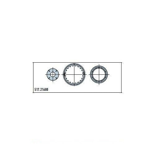 ADATTATORE TONDO 159X4,5MM M8 RUOTA + 2 CORONE PER ERA XL Ø 90MM NICE 517.21592