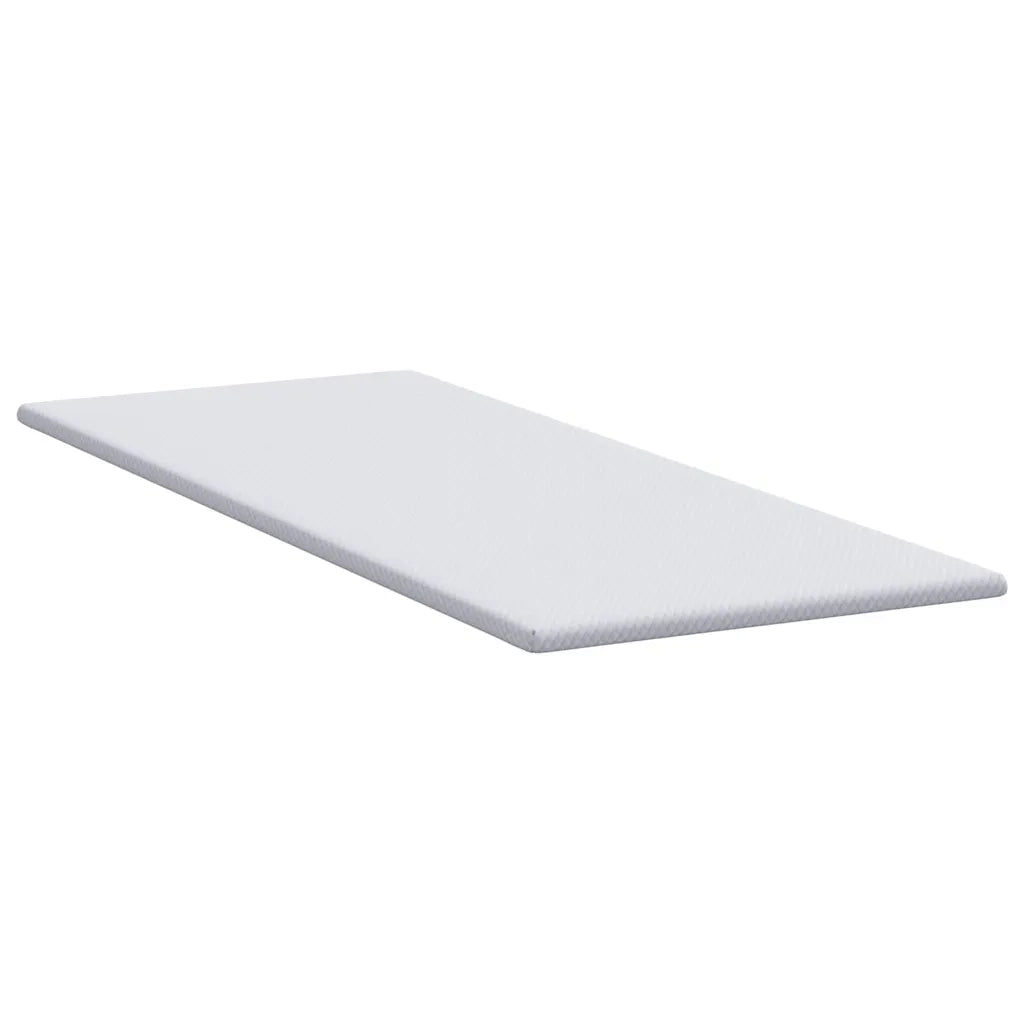Topper per materasso-Materassino Bianco 80 x 200 cm Tessuto Jacquard 692070