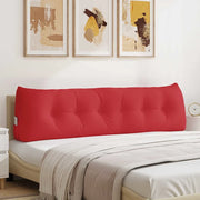 Cuscino per Schiena Rosso 180 x 24 x 50 cm Tessuto 42014569