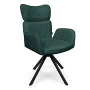 Sedia ufficio in tessuto, poltrona girevole verde abete – Oslo
