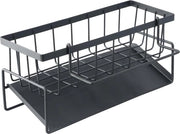 Un set di tubi in acciaio inossidabile per il lavandino, composto da tubo per lavandino, tubo per doccia, tubo per bidet, con bacino inclinato, per cucina e bagno (nero)