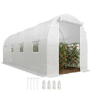 Serra da Giardino a Tunnel ¨C zephmum ¨C Acciaio, Polietilene Bianco, 5x2x2m
