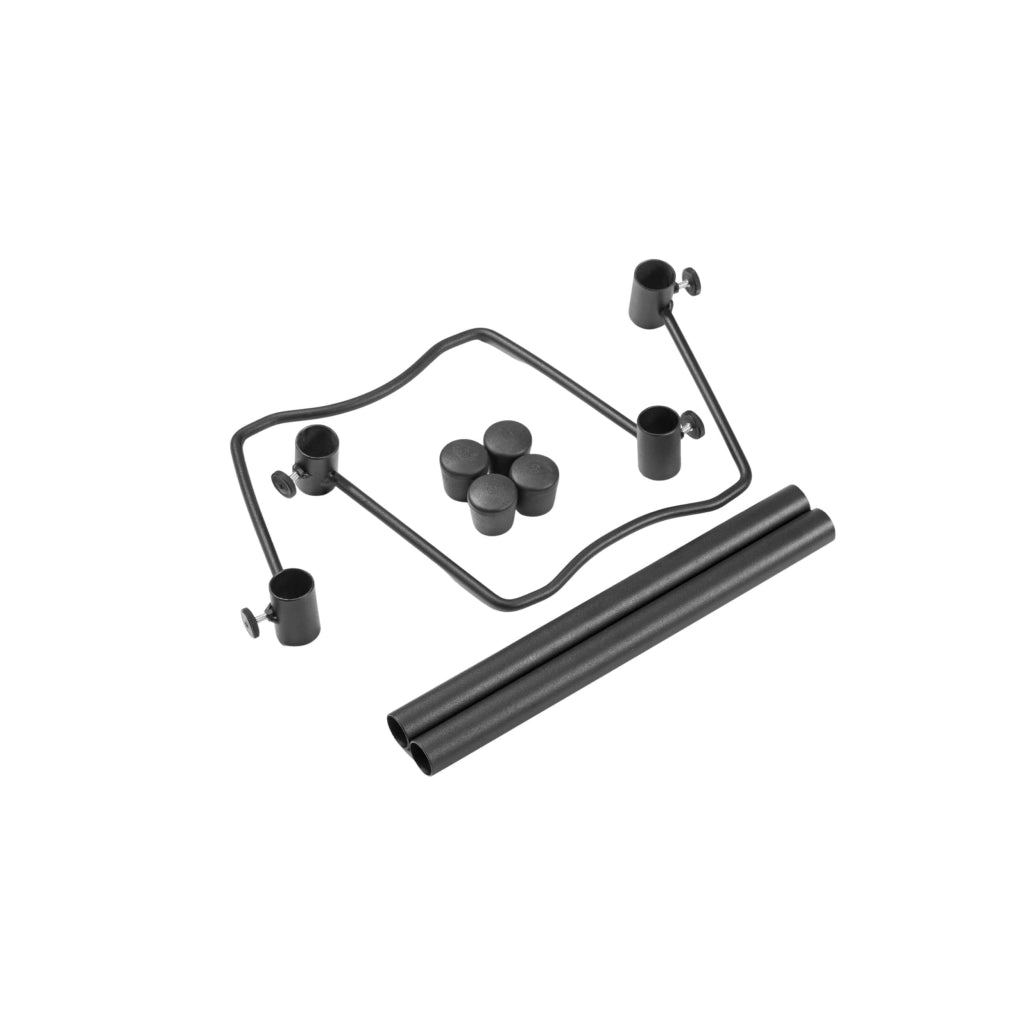 Andrys Rastrelliera Bici 1 Posto Smontabile con Tappi PVC Nero Verniciato