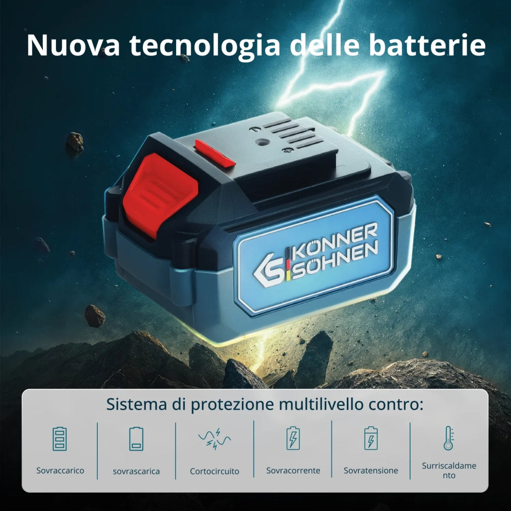 Cesoie Elettriche Senza Fili KS CPS20V-32 Case