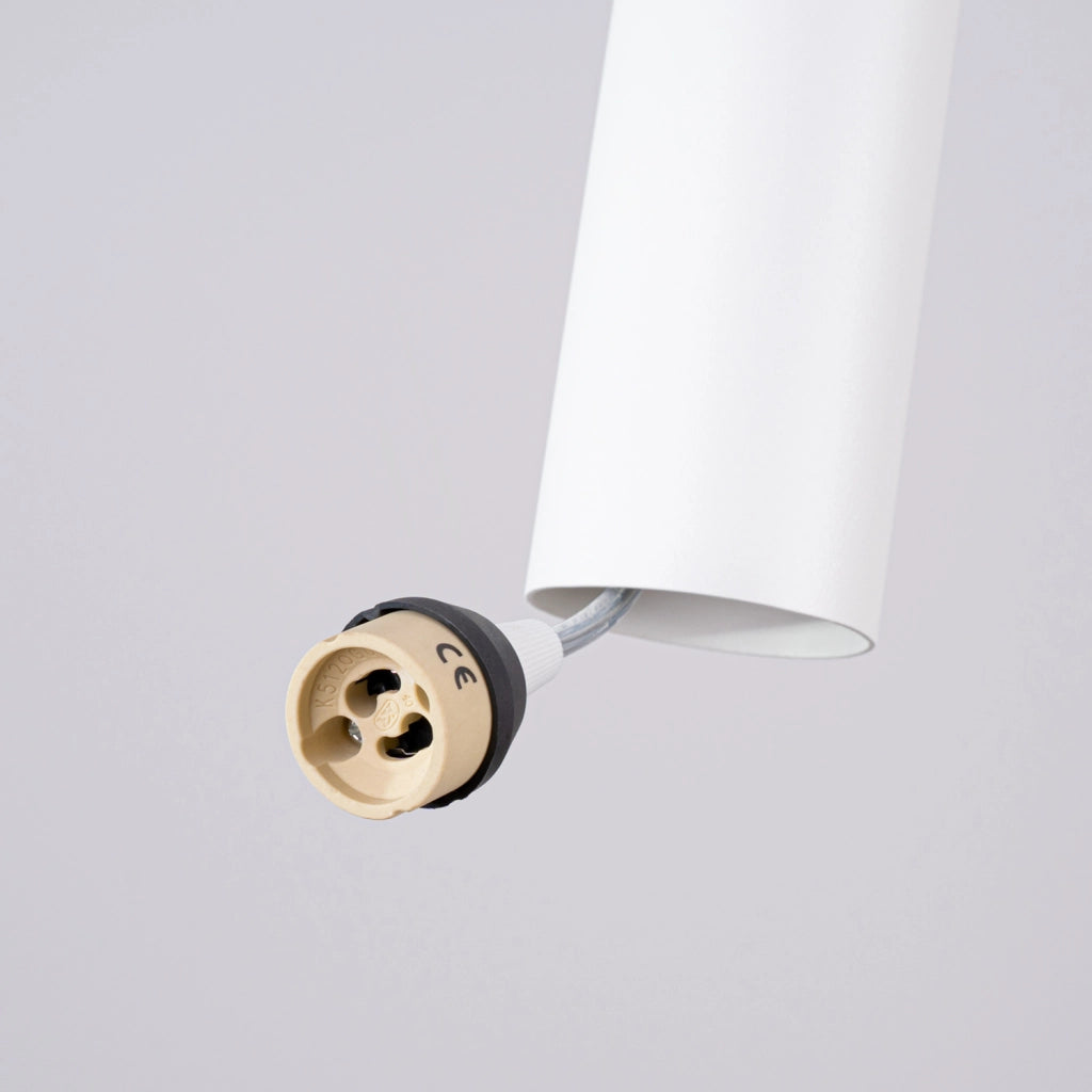 Lampada sospensione moderna bianca 2 tubi GU10 MODENO