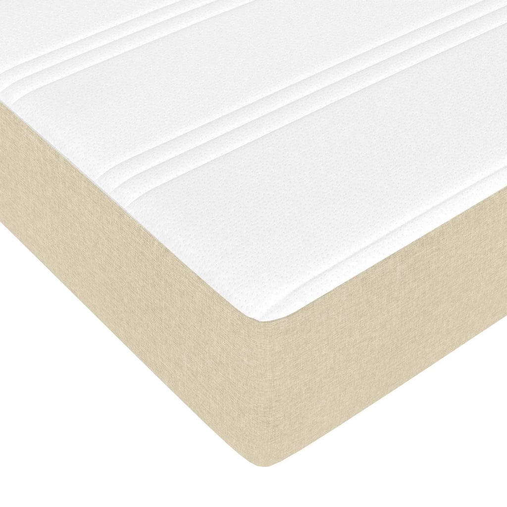 Struttura letto con materasso con materasso 2 pcs Crema Tessuto 3399520