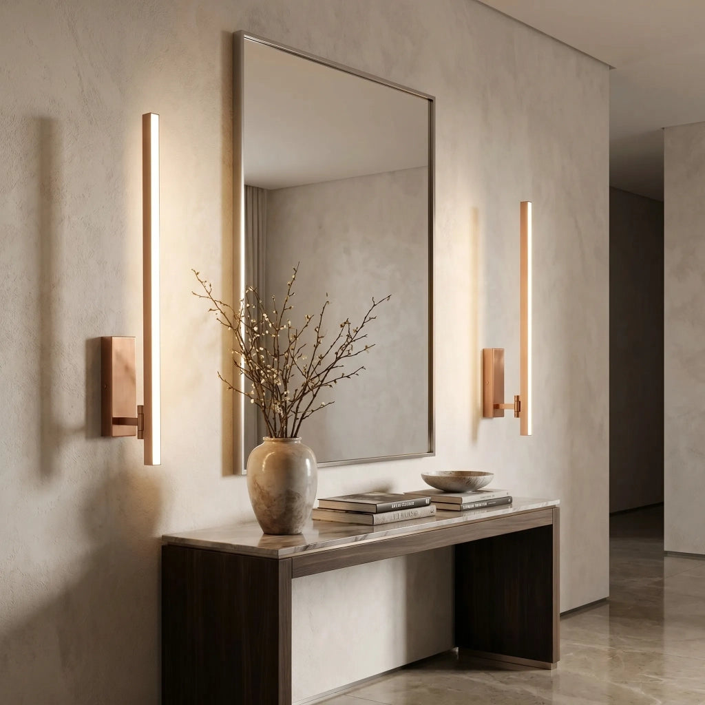 Applique Da Bagno Led Swe039-1w 80cm Brush Copper