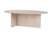 Tavolino in legno "Orba" - 120 x 65 x 40 cm - Travertino