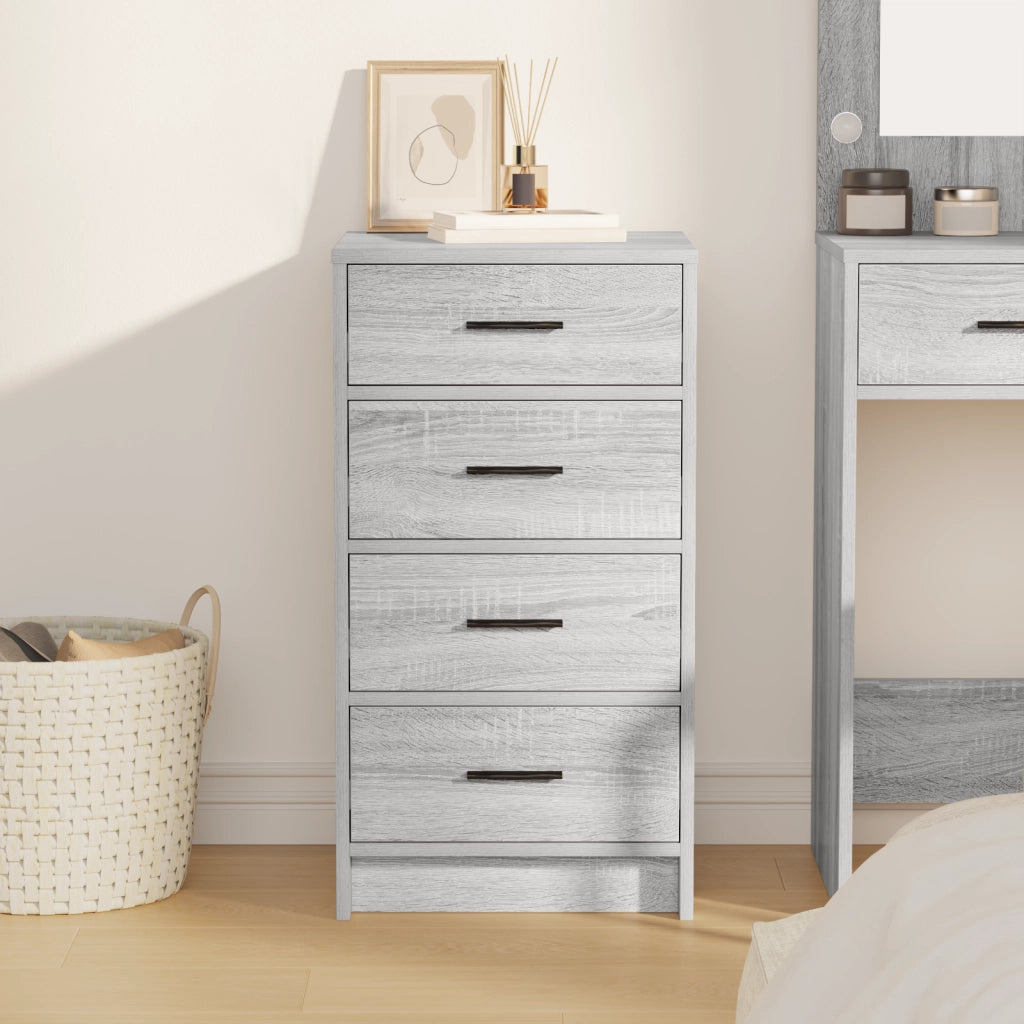 Credenza Grigia Sonoma 40x41x75 cm in Legno Ingegnerizzato