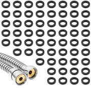 Afdichtimenti 60 pezzi - Gomme di sigillatura - Afdichtimenti piani - Per rubinetto/doccia - Nero - Nitrilrubber di alta qualità