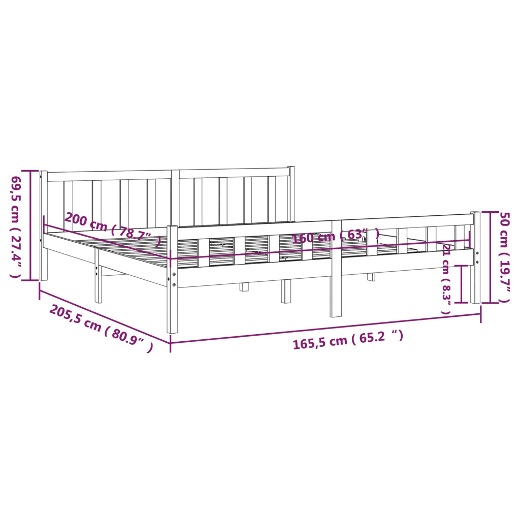 Giroletto in Legno Massello 160x200 cm cod mxl 39838