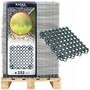 Griglia di protezione per prato KADAX Geogrid 50x50x3,5 per giardino, 530 tonnellate/m2 su pallet