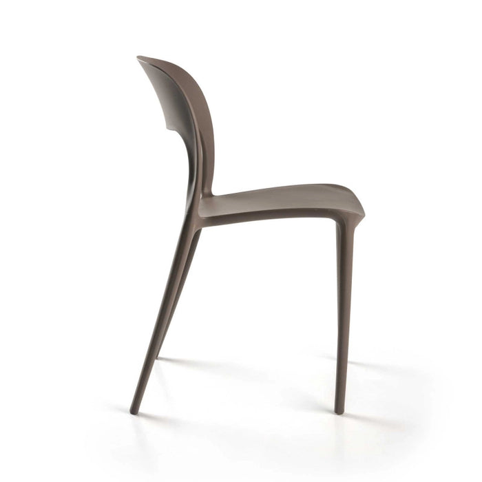 Sedia polipropilene Risto tortora cm 47x52h83