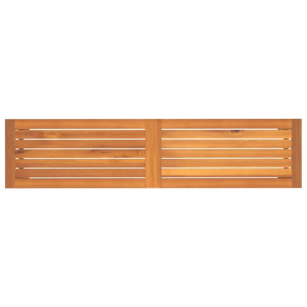 Panca da giardino mobili da esterno terrazza 150 x 35 x 45 cm legno massello di acacia 02_0011257