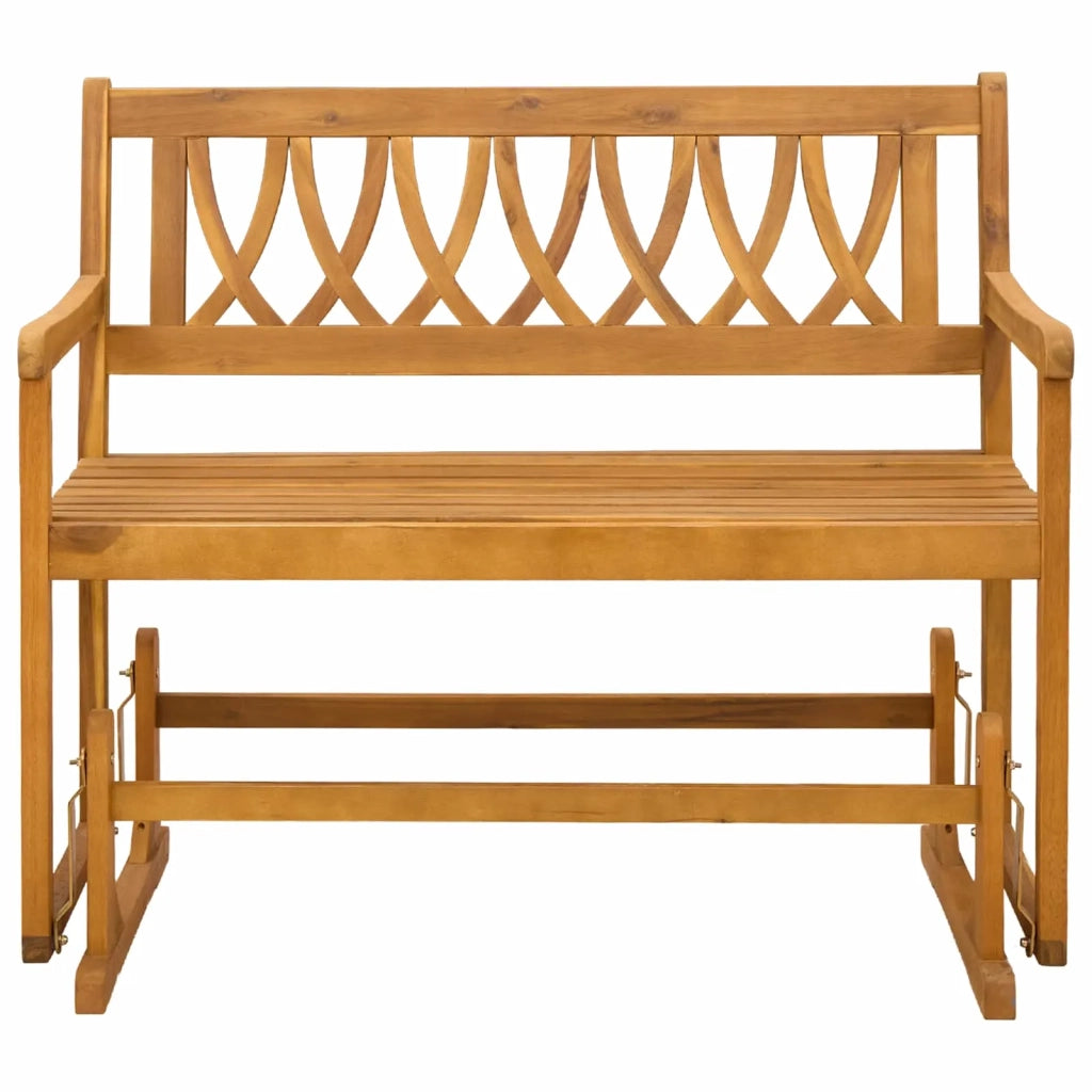 Panca Glider da Giardino Naturale 110 x 59 x 97 cm