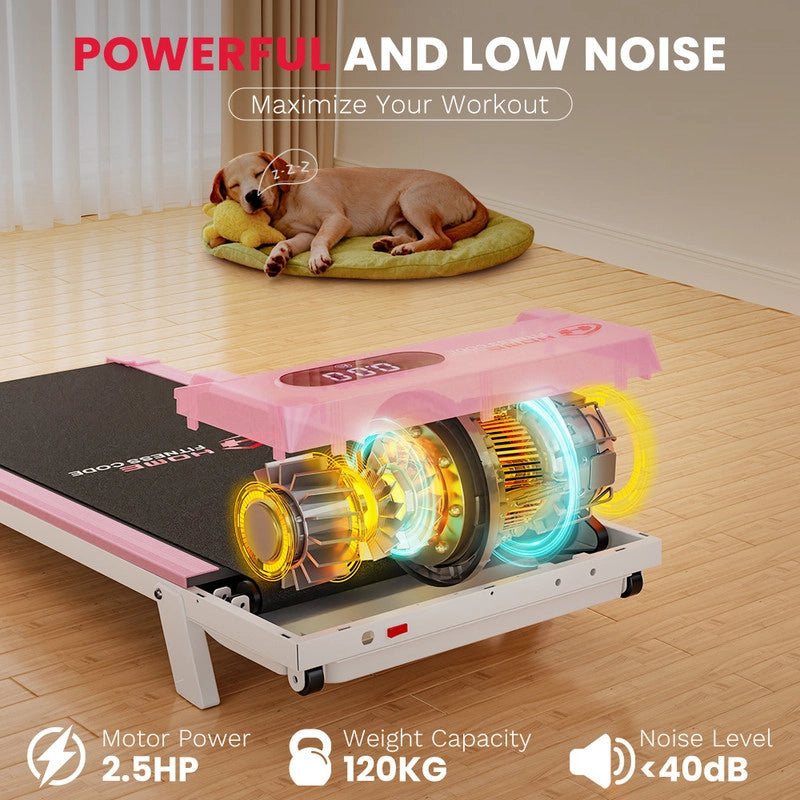 TAPIS ROULANT SOTTO SCRIVANIA CON AMMORTIZZAZIONE, TAPIS ROULANT PORTATILE ULTRA-SOTTILE