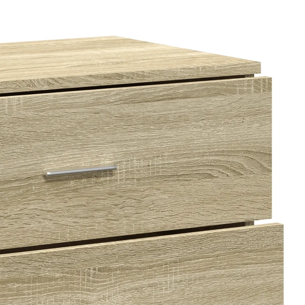 Credenze 3 pz Rovere Sonoma in Legno Multistrato