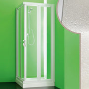 Box doccia 80x80 CM in Acrilico mod.Giove con apertura a libro