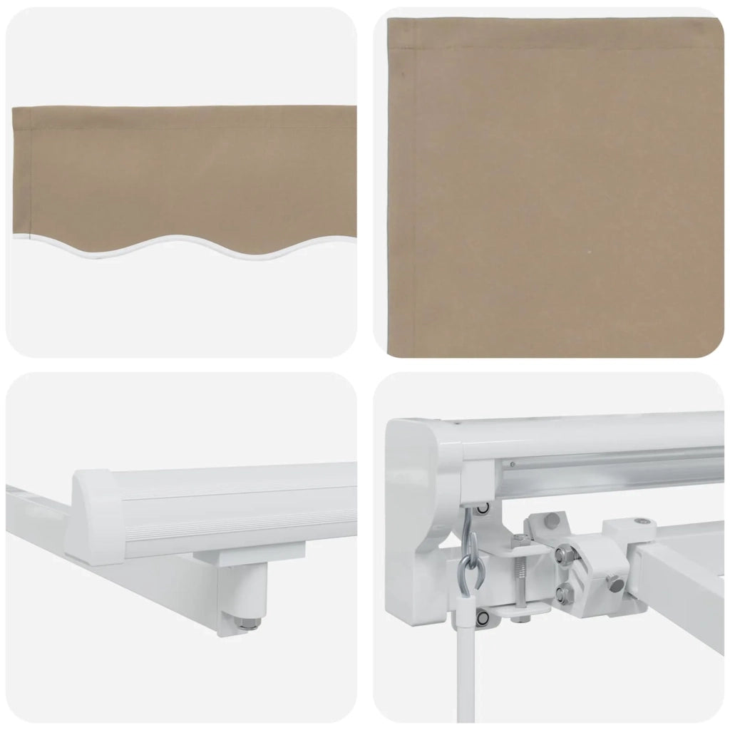 Tenda retrattile manuale Beige 5 x 3 m 3420338